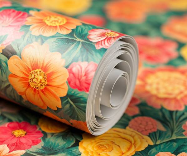 Vintage Floral Peel And Stick Wallpaper